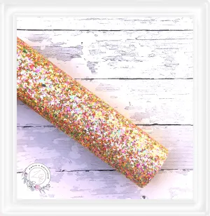 ∙ Tropical Sparkle Chunky Glitter  ∙  Orange Green Pink  ∙