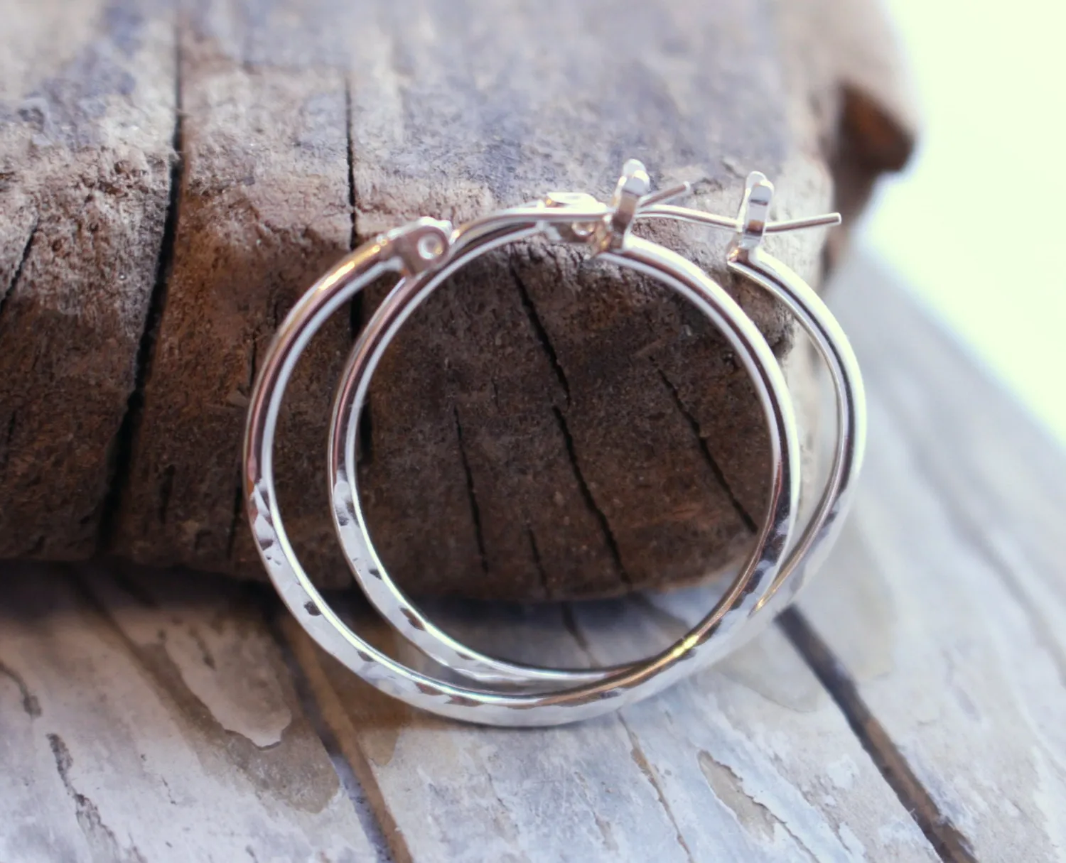 1” Latch Hoop Earrings