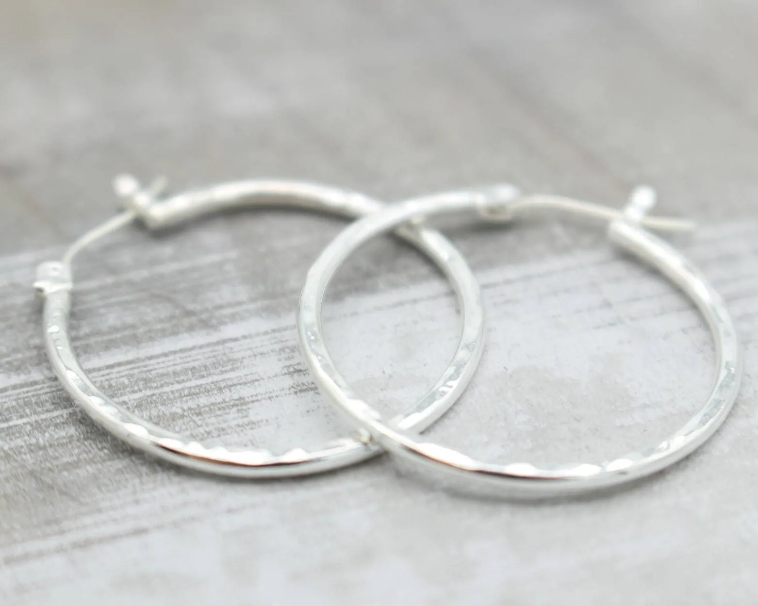 1” Latch Hoop Earrings