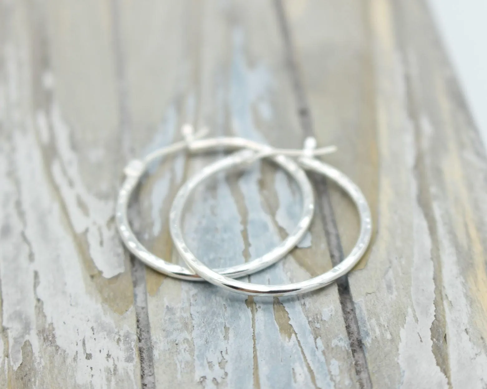 1” Latch Hoop Earrings