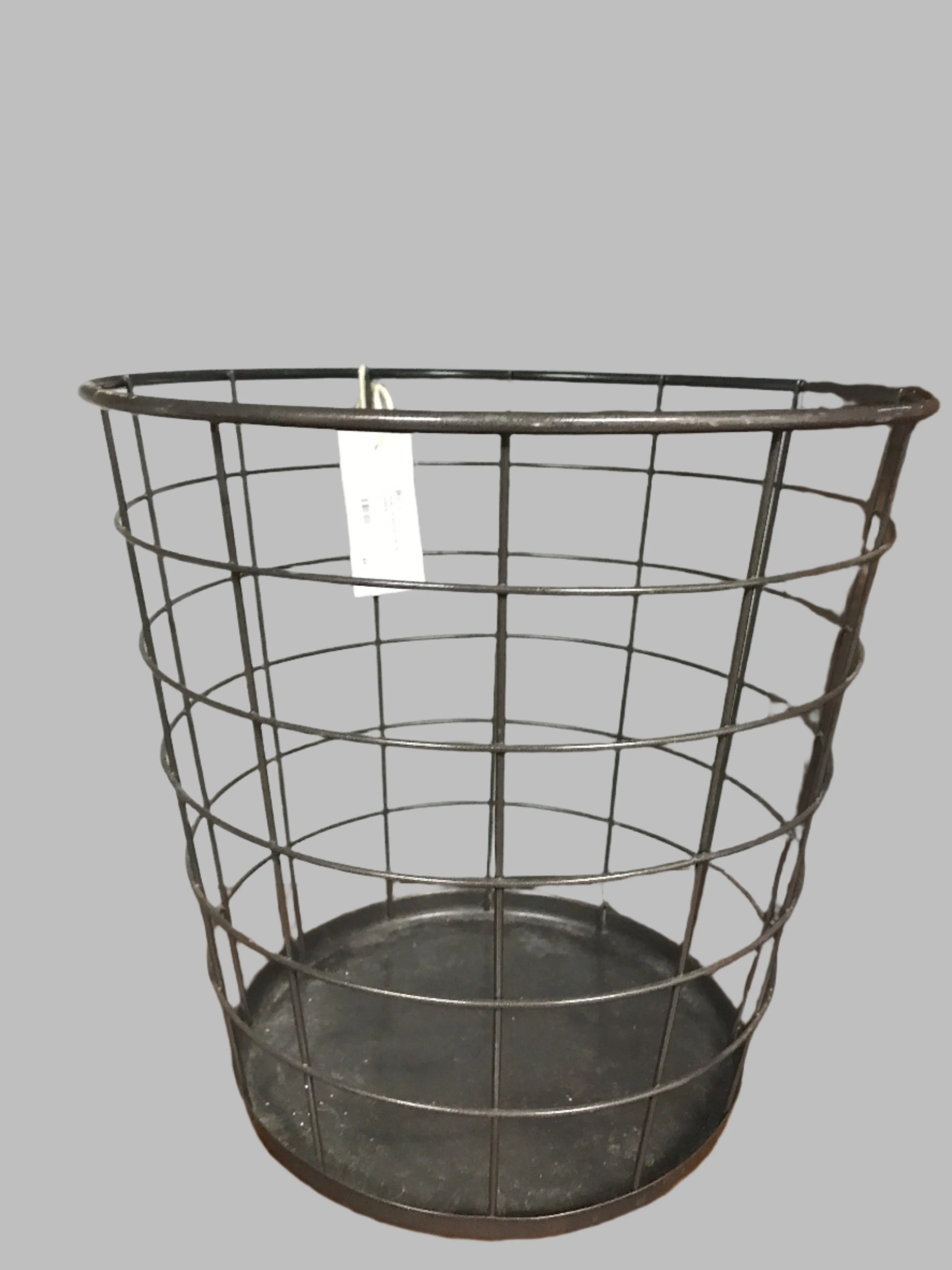 10"Tall Open Weave Metal Basket