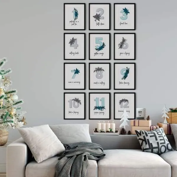 12 Days of Christmas | Christmas Art Prints