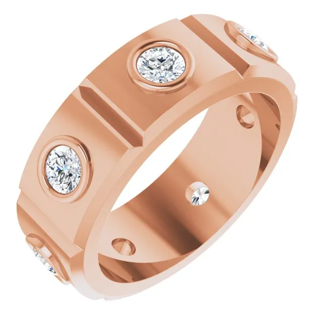 1.20 ctw Round Diamond Eternity Band Bezel Set