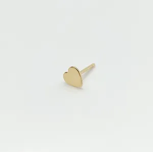 14K Gold Fill Heart Charm Earring, 4.7mm, Made in USA - 10.020-4