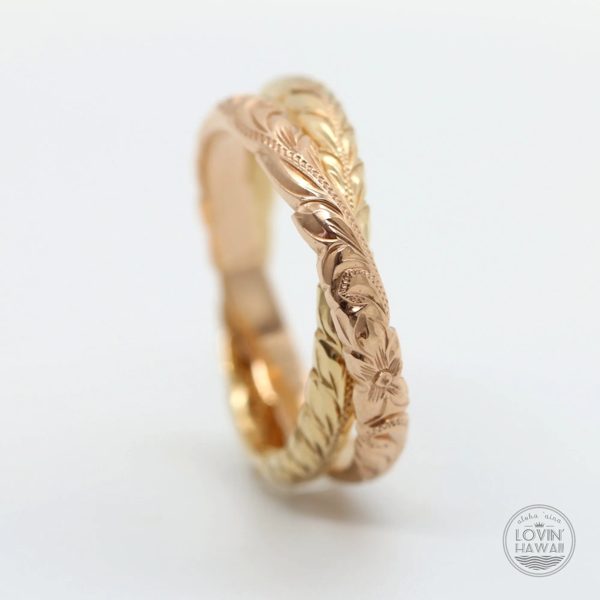 14K Gold Trinity Knot Ring (3MM 3MM)