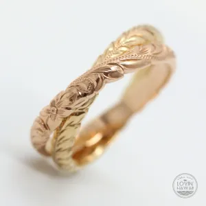 14K Gold Trinity Knot Ring (3MM 3MM)