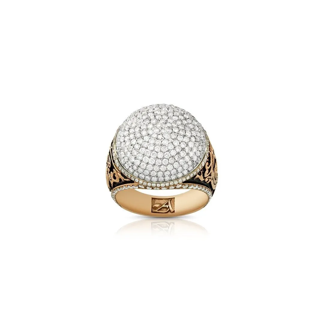 14k Rose Gold Diamond Ring 4.19 Ctw