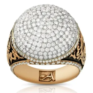 14k Rose Gold Diamond Ring 4.19 Ctw