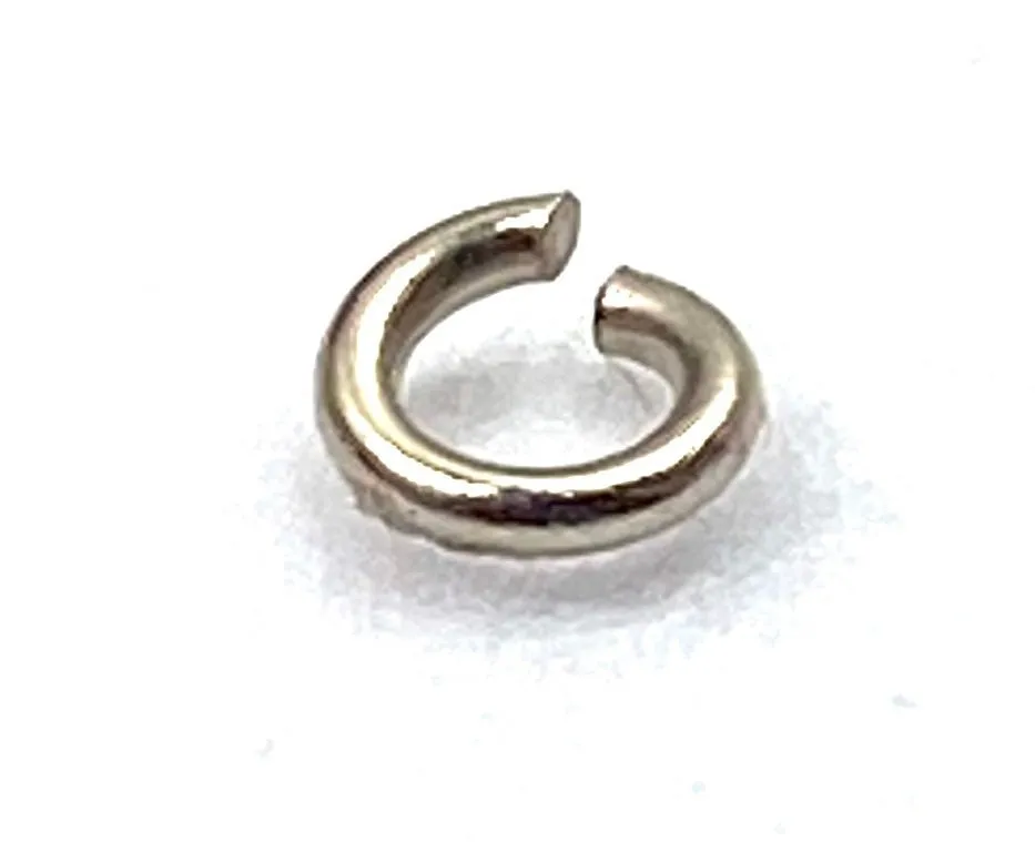14K solid white gold jump rings , SKU# 12-41-2