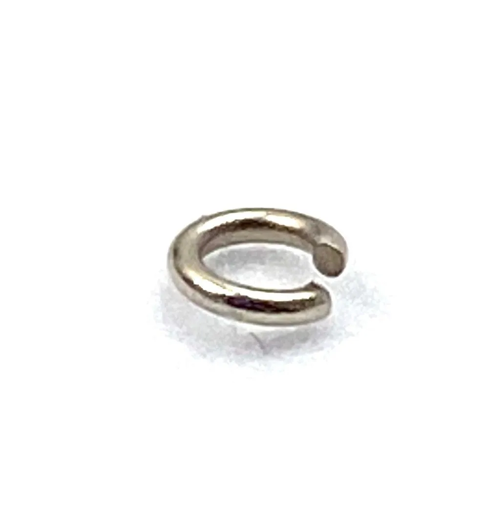 14K solid white gold jump rings , SKU# 12-41-2