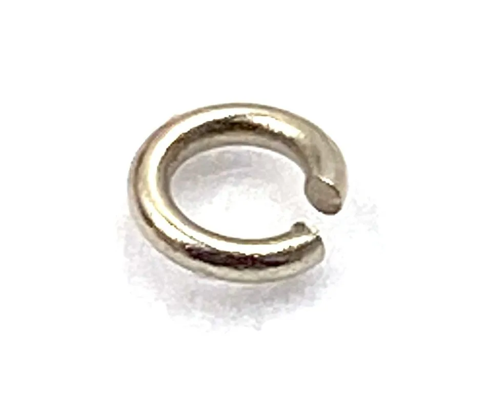 14K solid white gold jump rings , SKU# 12-41-2