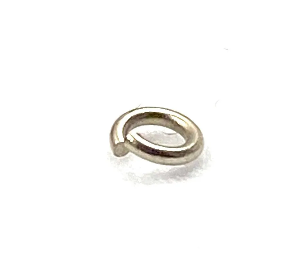 14K solid white gold jump rings , SKU# 12-41-2