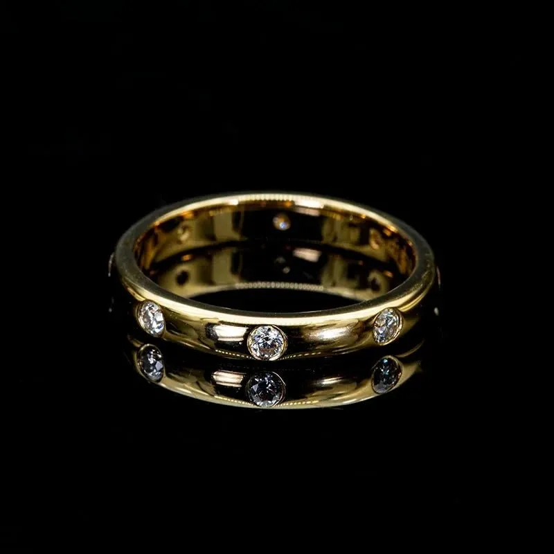 14k Yellow Gold 1.0 Ct Round Diamond Ring Set
