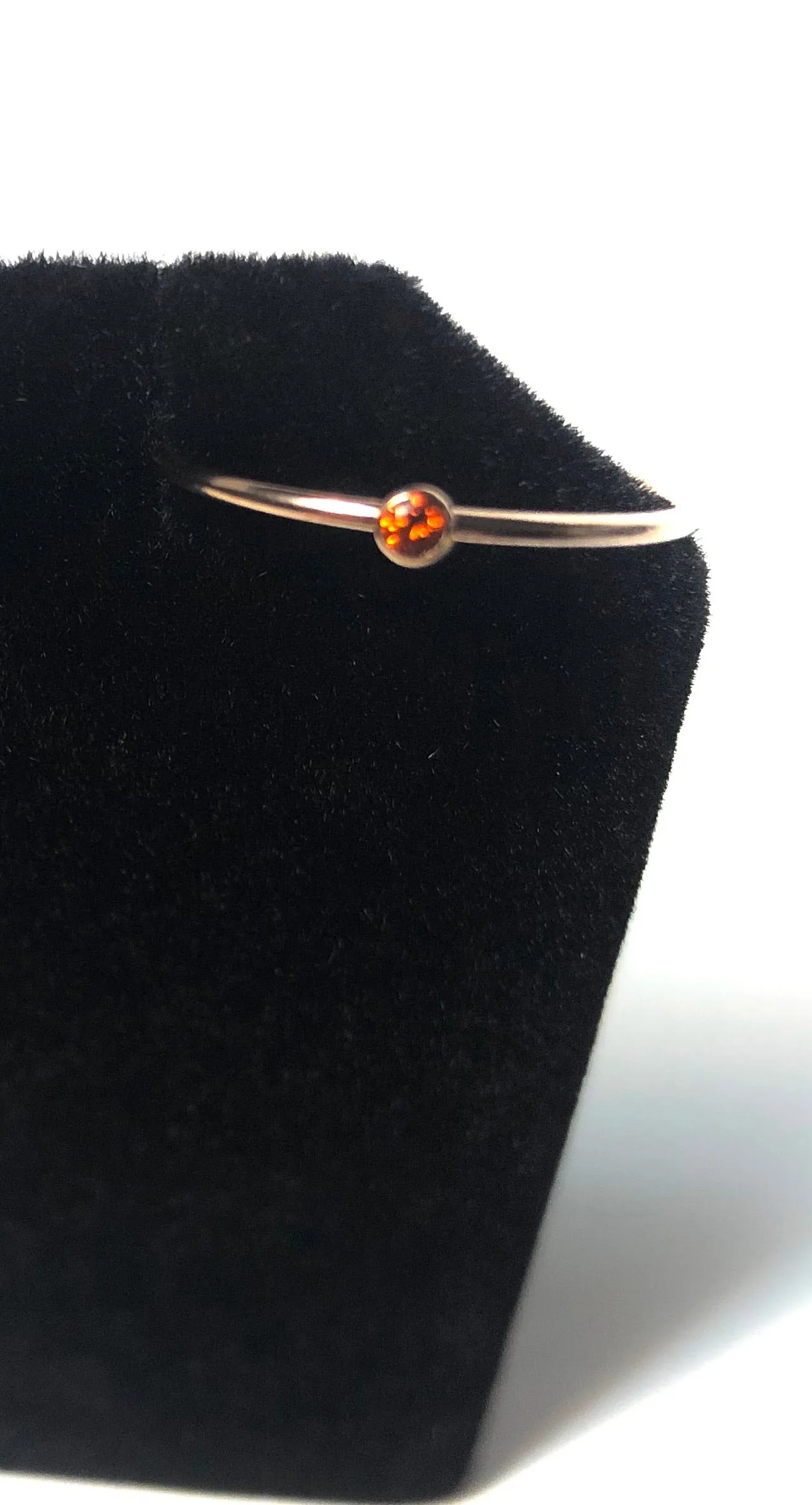 14kGF 2mm Ruby Stacking Ring
