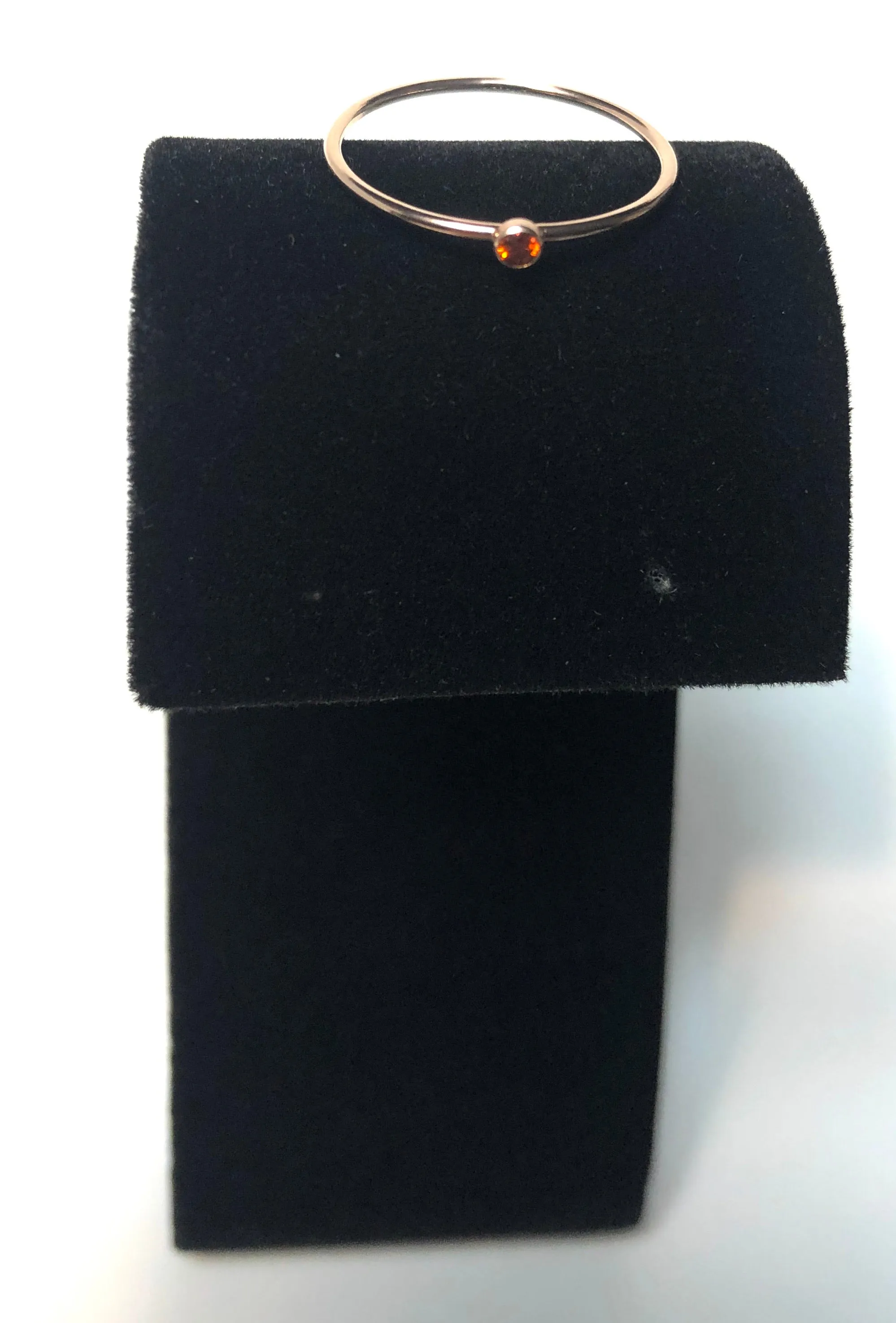 14kGF 2mm Ruby Stacking Ring