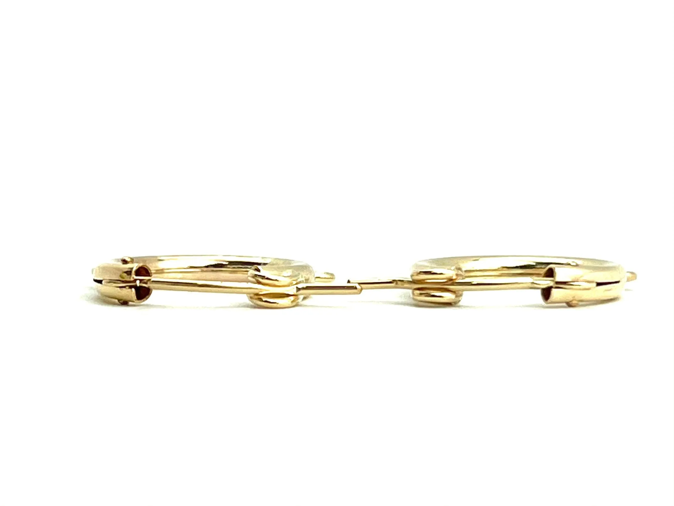 14KGF Hoops w/ 5 Jump Rings, Sku#090 C 00 5 JR