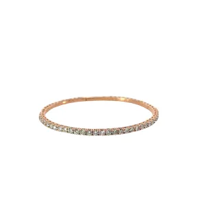 14KR 2.65CT G/H VS2 DIAMOND BANGLE BRACELET