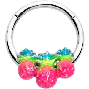 16 Gauge 3/8 Hot Tropical Pineapples Hinged Segment Ring