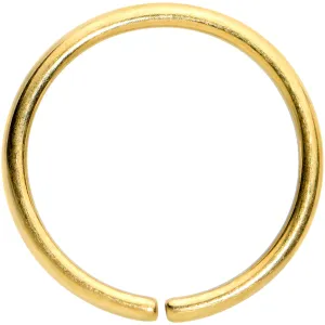 18 Gauge 3/8 Gold Tone PVD Grade 23 Titanium Bendable Hoop Ring
