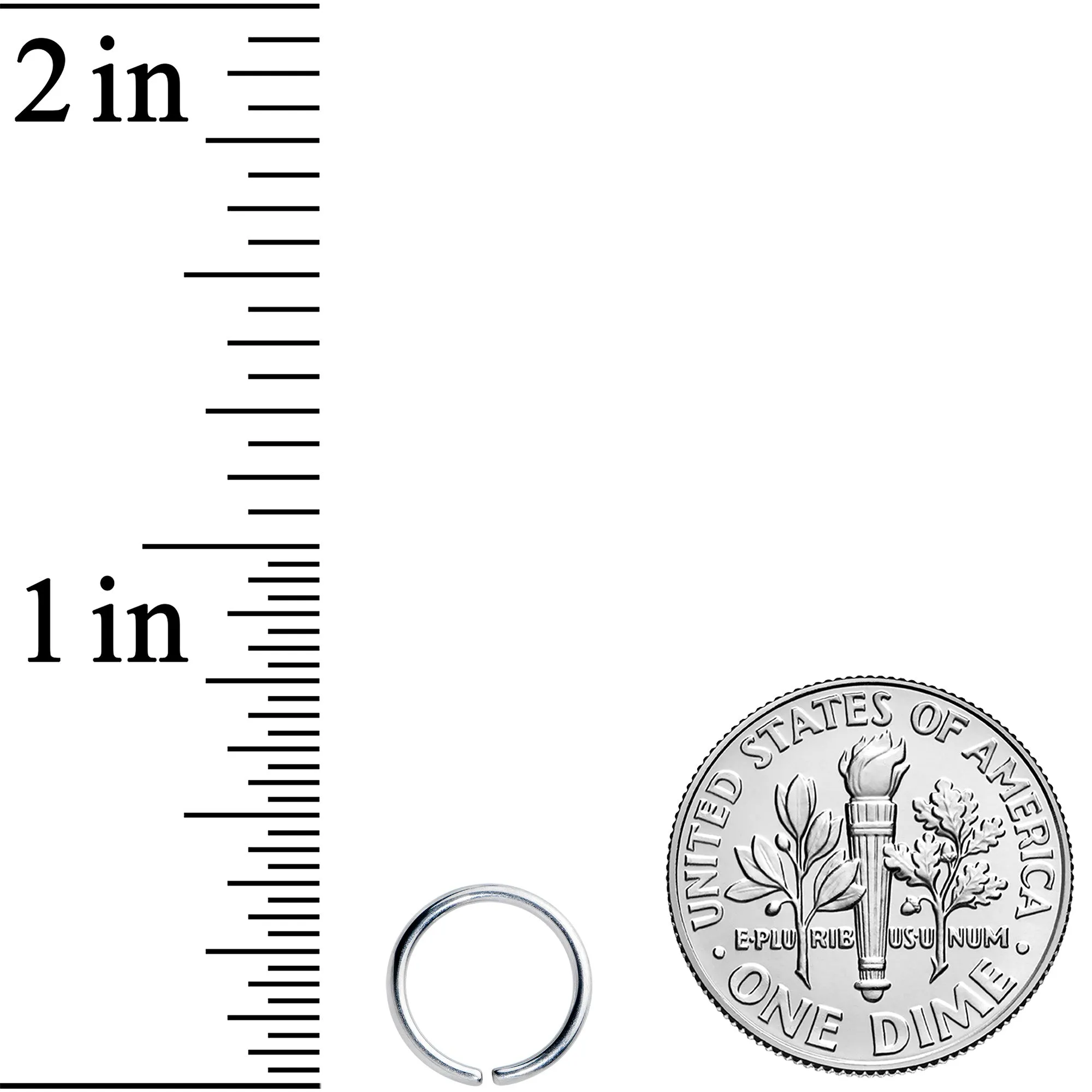 18 Gauge 5/16 Grade 23 Titanium Bendable Hoop Ring