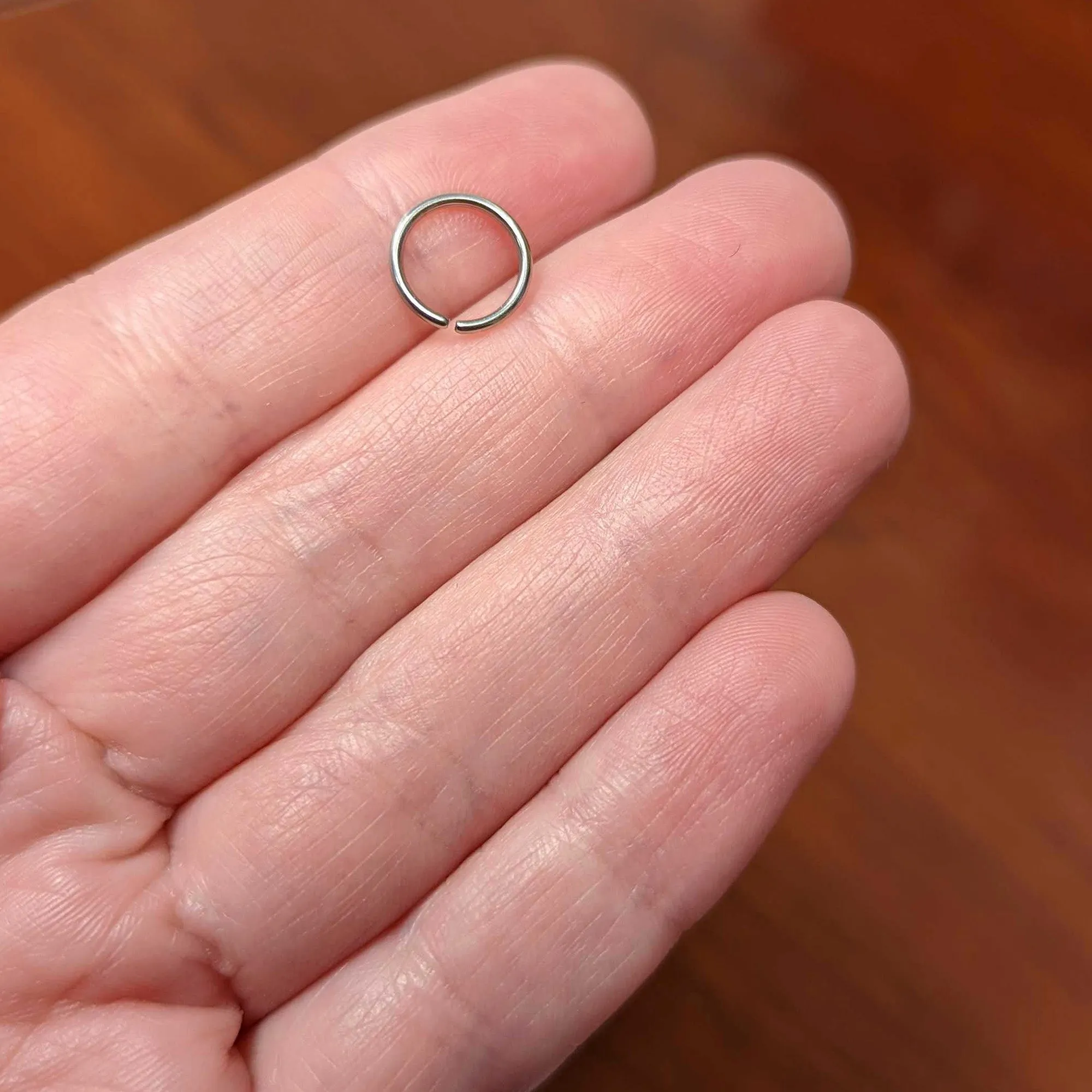 18 Gauge 5/16 Grade 23 Titanium Bendable Hoop Ring