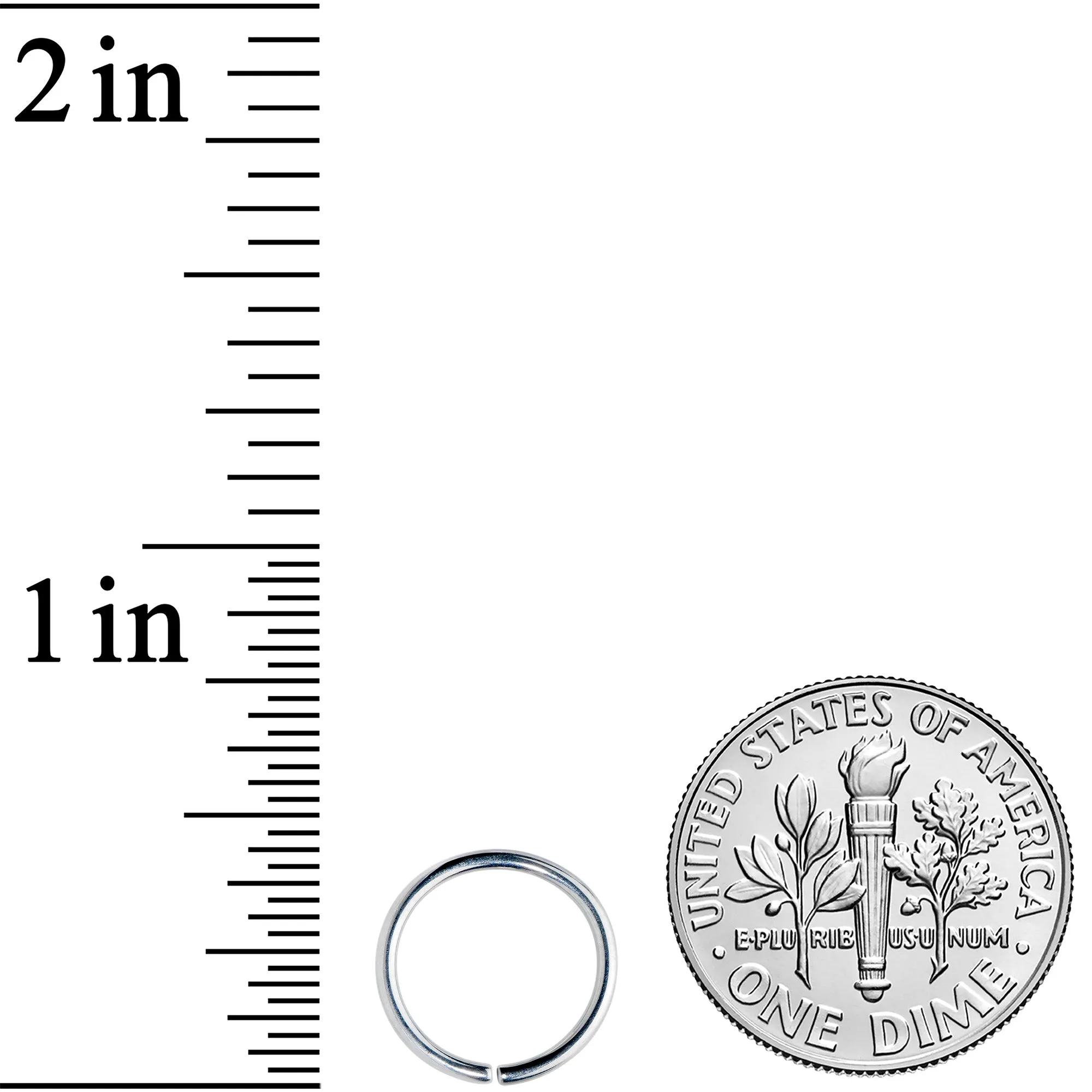 18 Gauge 9mm Grade 23 Titanium Bendable Hoop Ring