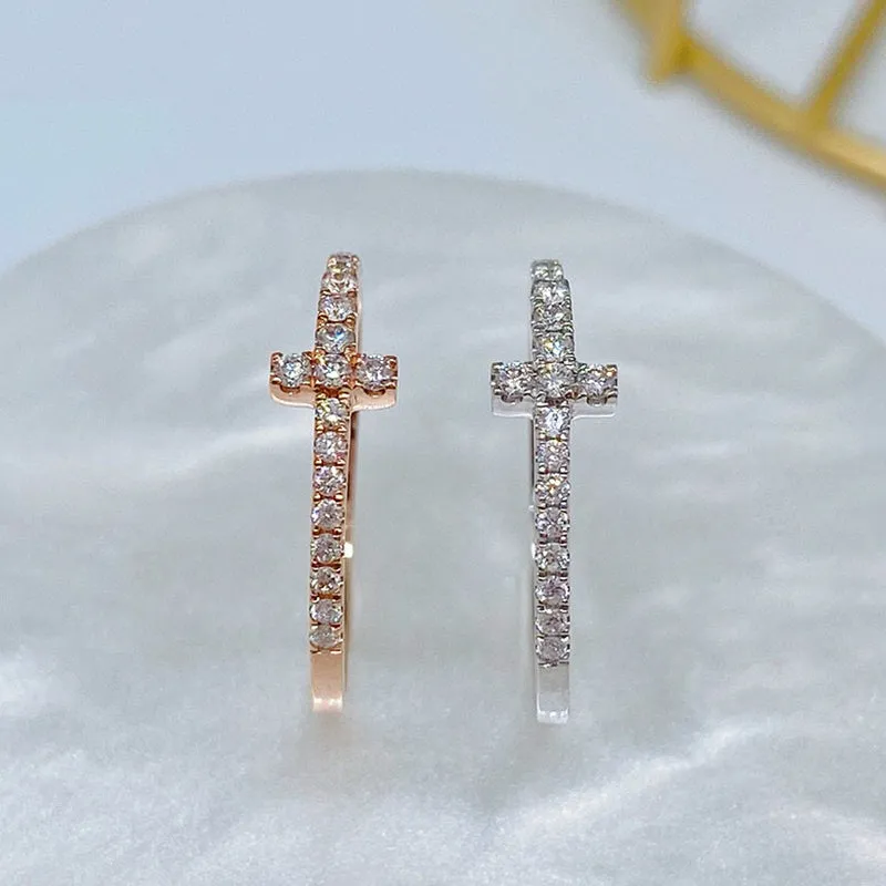 18K Gold Diamond Classic Half Eternity Ring Exclusively Handcrafted 0.1 Carat Natural Diamond (H-F Color, VS1-VS2 Clarity)