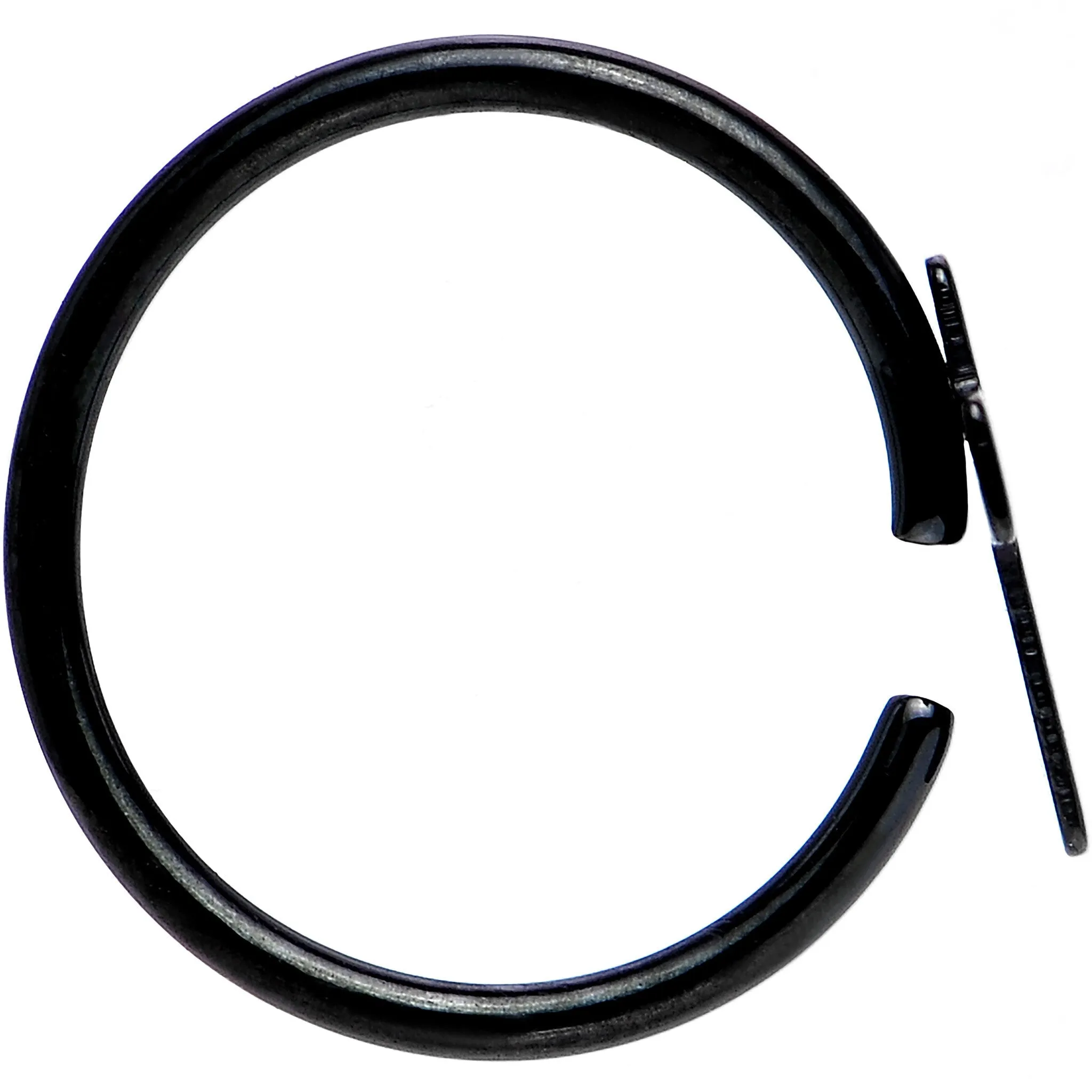 20 Gauge 5/16 Black IP Divine Cross Nose Hoop