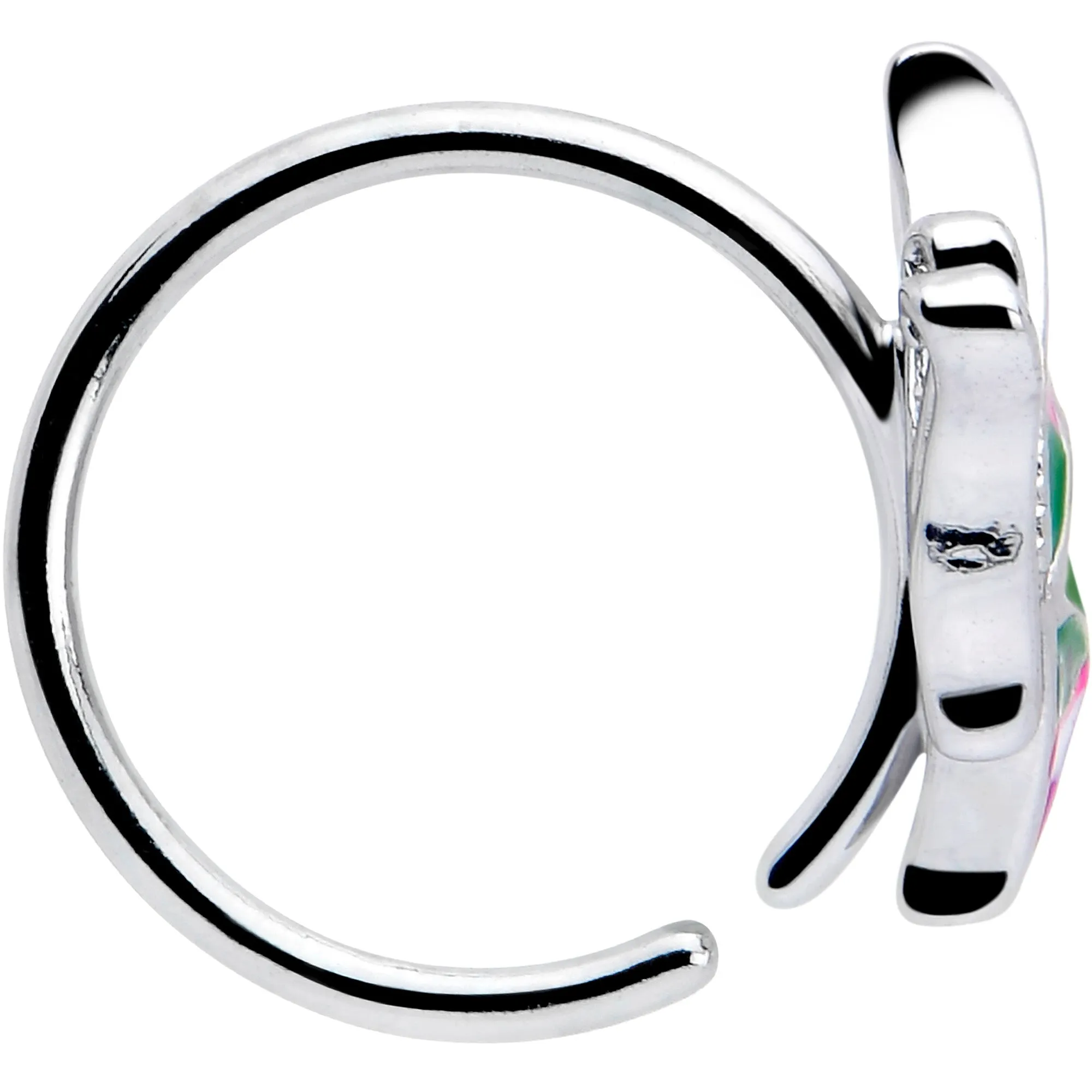 20 Gauge 5/16 Profile Butterfly Nose Hoop