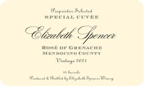 2021 Elizabeth Spencer Special Cuvee, North Coast Rosé