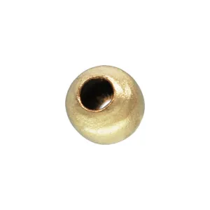 2.0mm Sandblast Bead 0.8mm Hole, 14k gold filled. Made in USA. #4004720SB