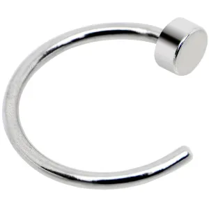 22 Gauge 1/4 Stainless Steel Nose Hoop