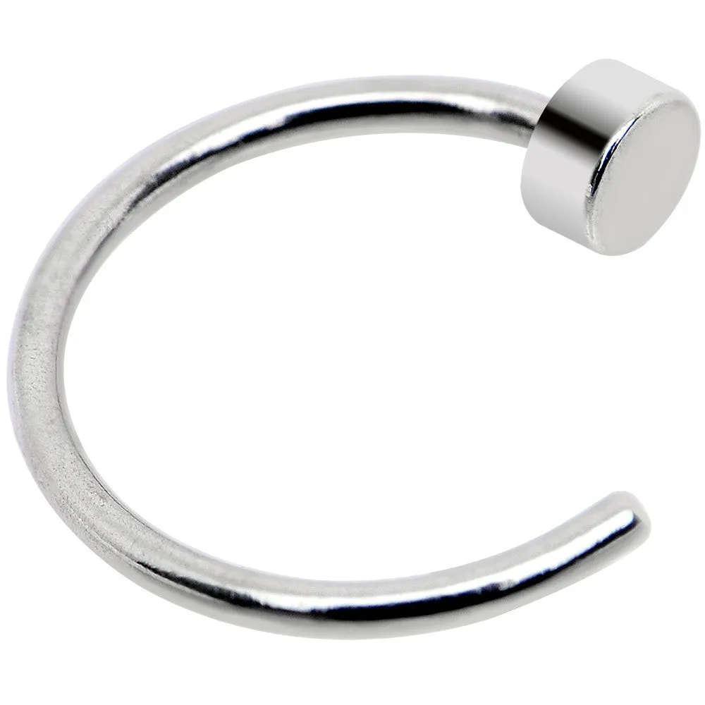 22 Gauge 1/4 Stainless Steel Nose Hoop