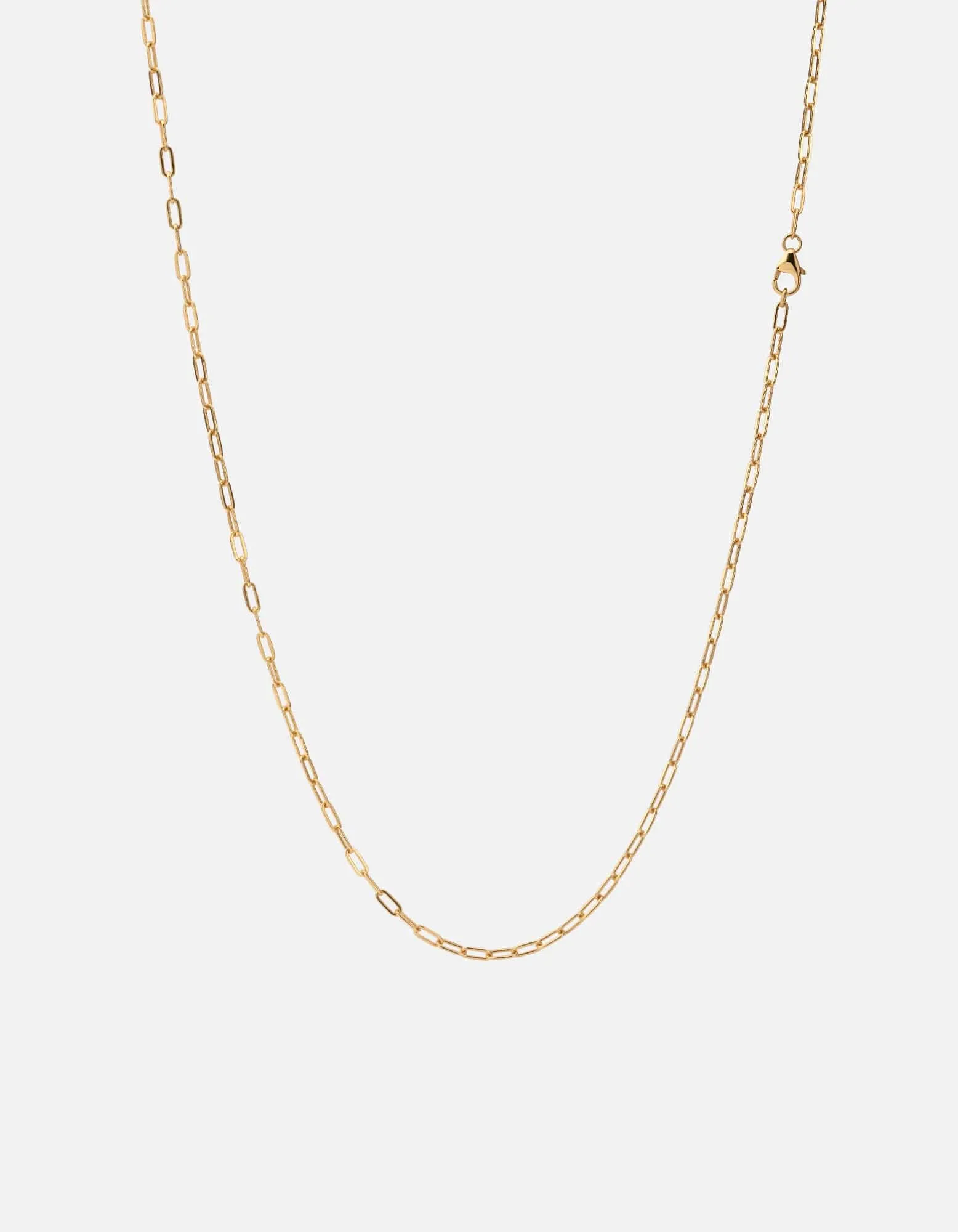 2.5mm Volt Link Cable Chain Necklace, 14k Gold