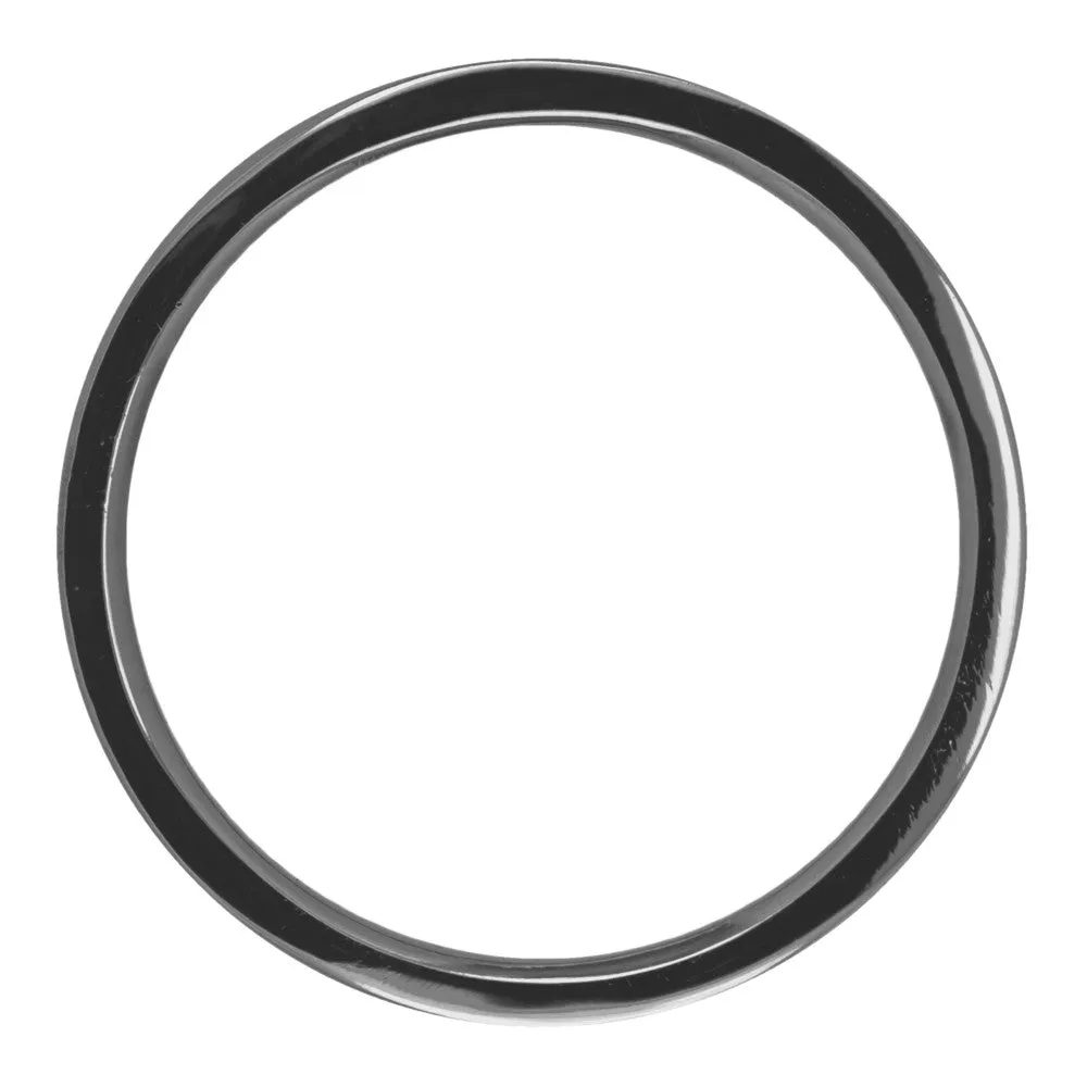 2mm Wide x 1.7 mm Thick,14k White Gold Rectangle Wedding Band, Polished