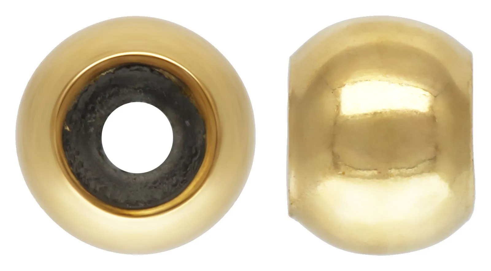 3.0mm Smart Bead 2.0mm Hole 1.0mm Fit, 14k gold filled. Made in USA. #4004830I