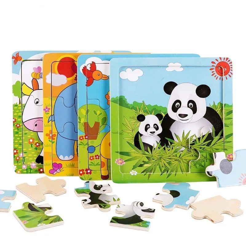 4 Animal Puzzle Set