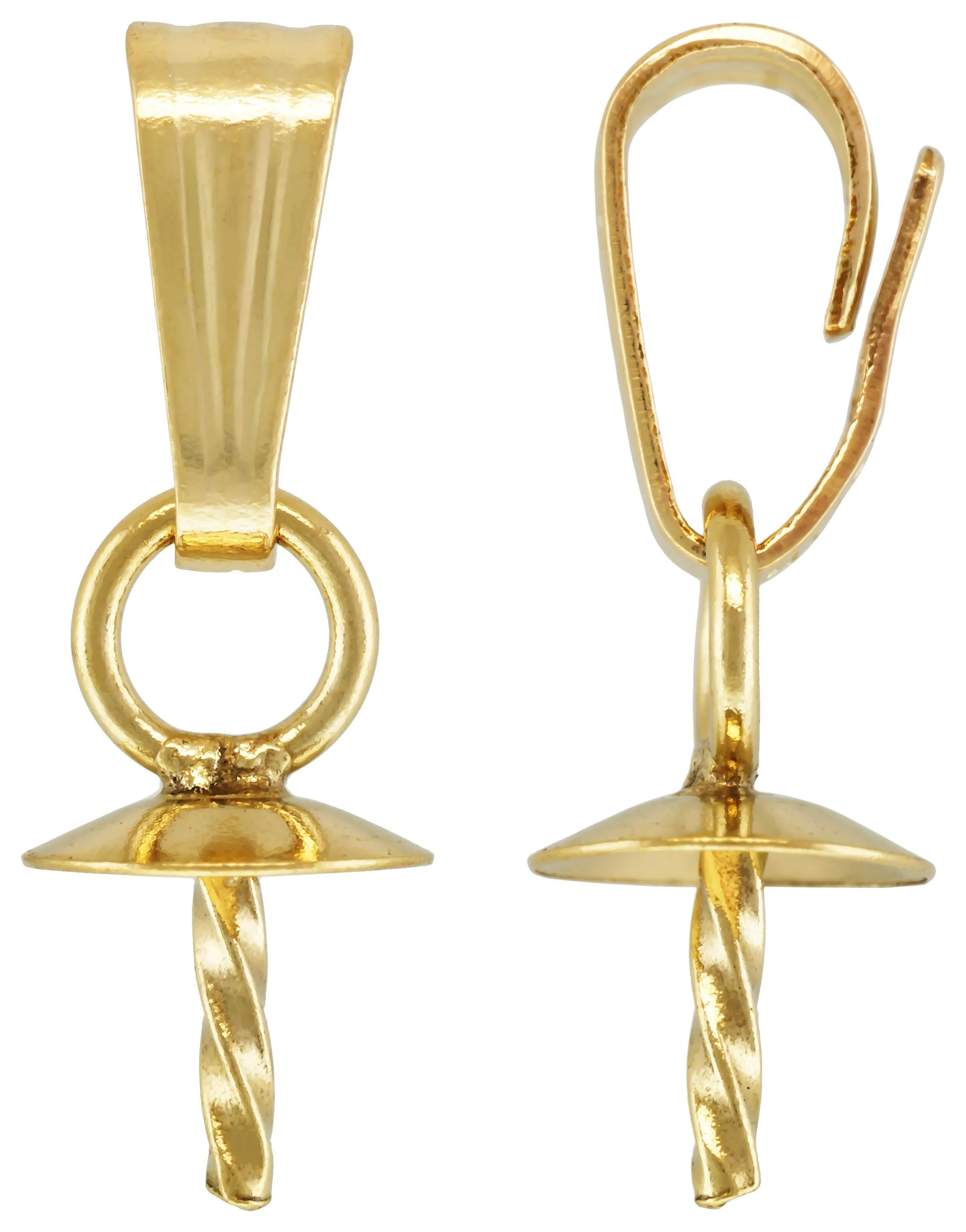 4.0mm Cup & Twist Peg Pendant, 14k gold filled. Made in USA. #4005882P