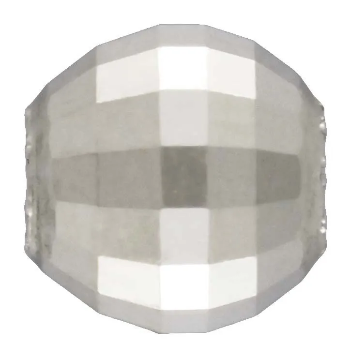 4.0mm Mirror Bead 1.5mm Hole, Sterling Silver. Made in USA. #5004640D