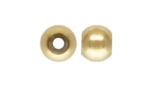 4.0mm Smart Bead 2.0mm Hole 1.5mm Fit, 14k gold filled. Made in USA. #4004840I