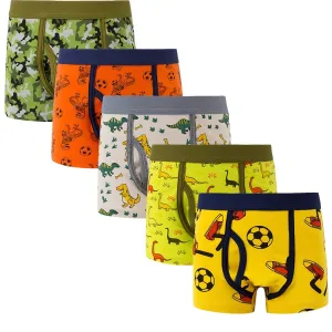 5-Pack Toddler Boys Cartoon Boxer Underwear Set