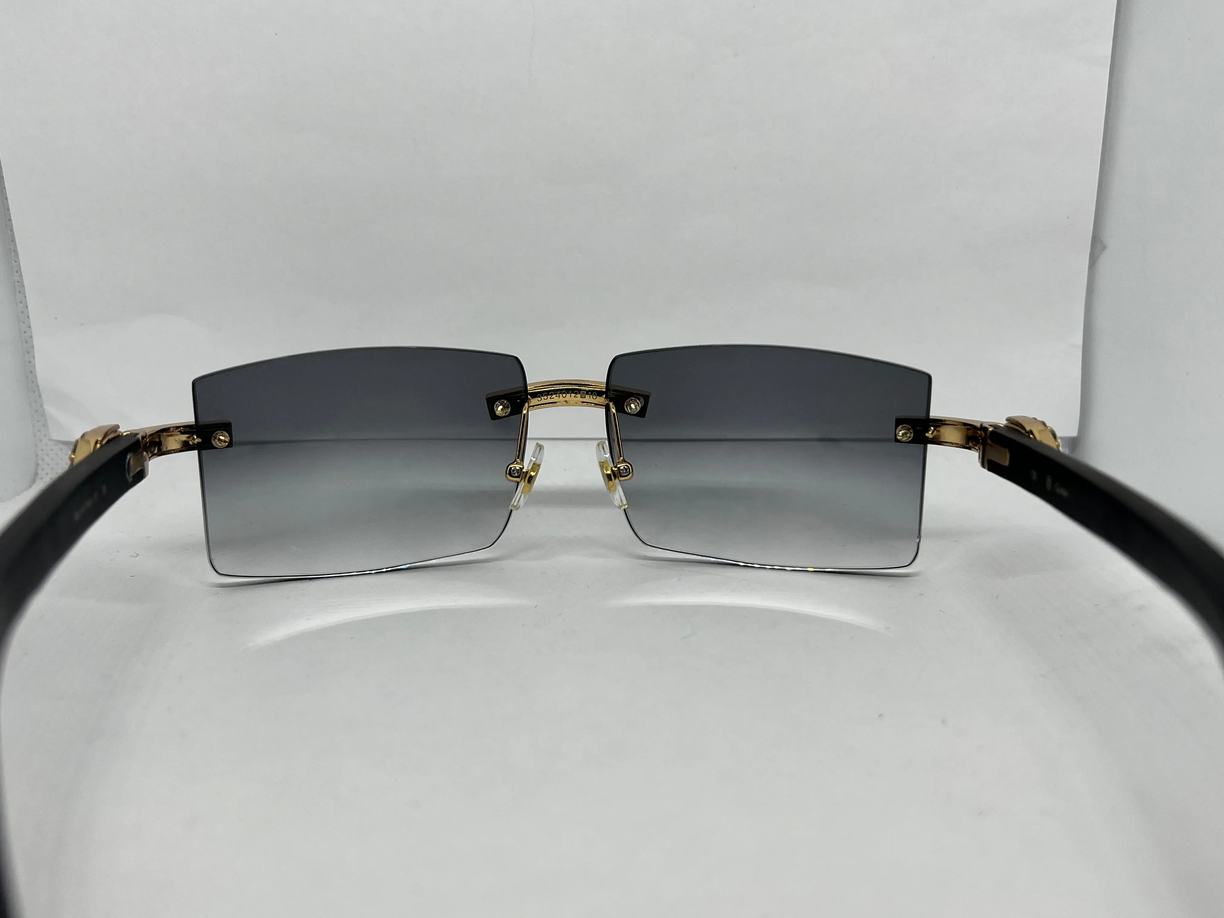 5 Pc 60 Ct Diamond Set w/ Black Horn Cartier Temples