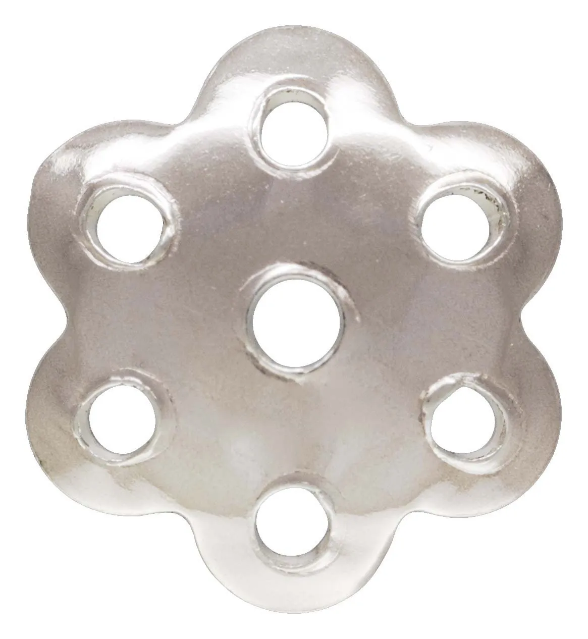 7.0mm Perforated Flower Bead Cap, Sterling Silver. Made in USA. #5020266