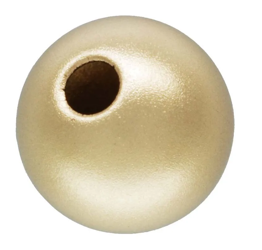 7.0mm Sandblast Bead 1.8mm Hole, 14k gold filled. Made in USA. #4004770SB