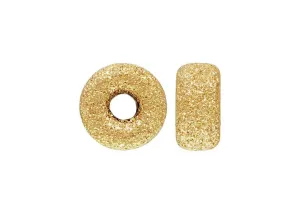 7.0mm Stardust Rondelle 1.8mm Hole, 14k gold filled. Made in USA. #4004569S