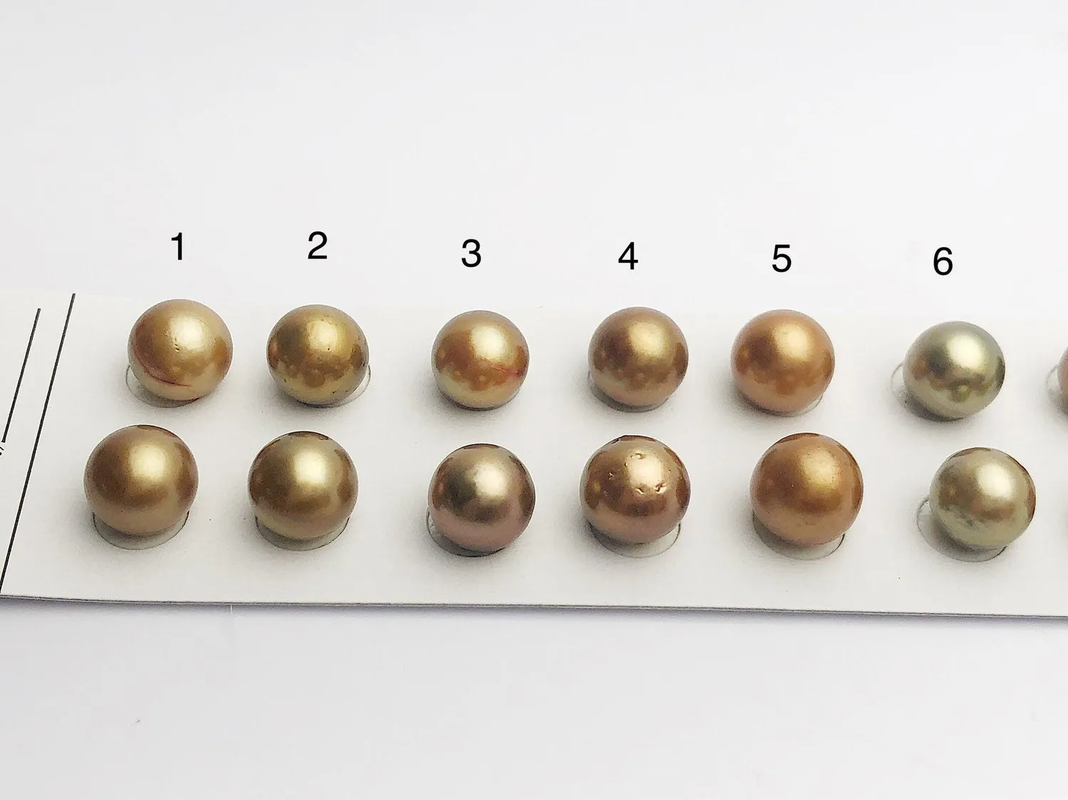 8-9mm Chocolate Tahitian Loose Matched Pearls, Round Shape (#632)