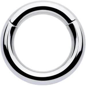 8 Gauge 1/2 316L Surgical Steel Precision Hinged Segment Hoop