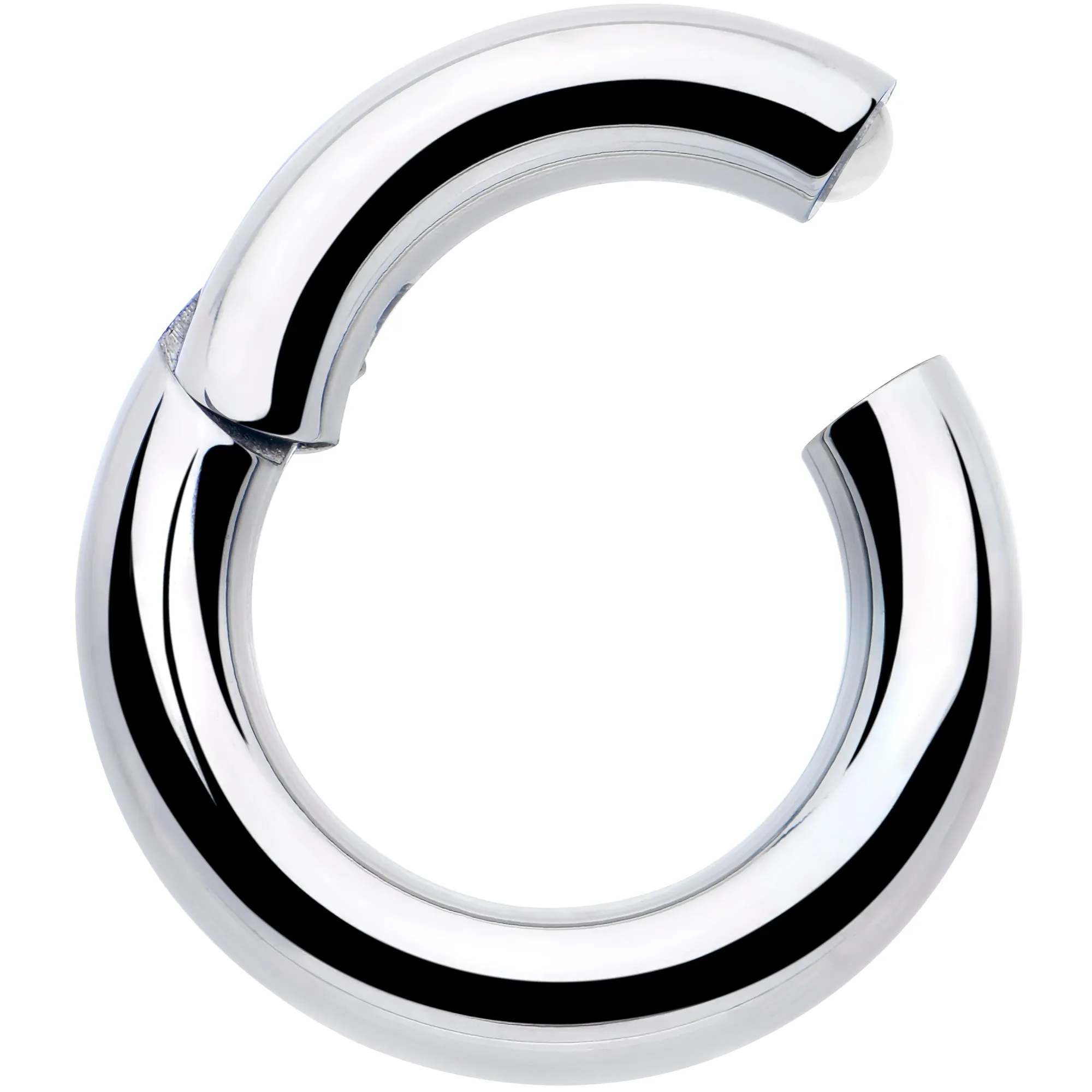 8 Gauge 3/8 316L Surgical Steel Precision Hinged Segment Hoop