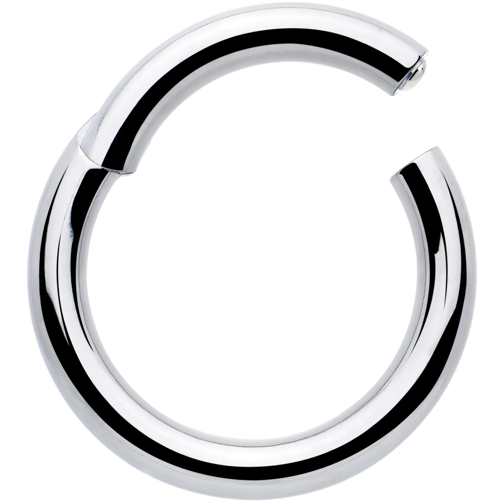 8 Gauge 5/8 316L Surgical Steel Precision Hinged Segment Hoop