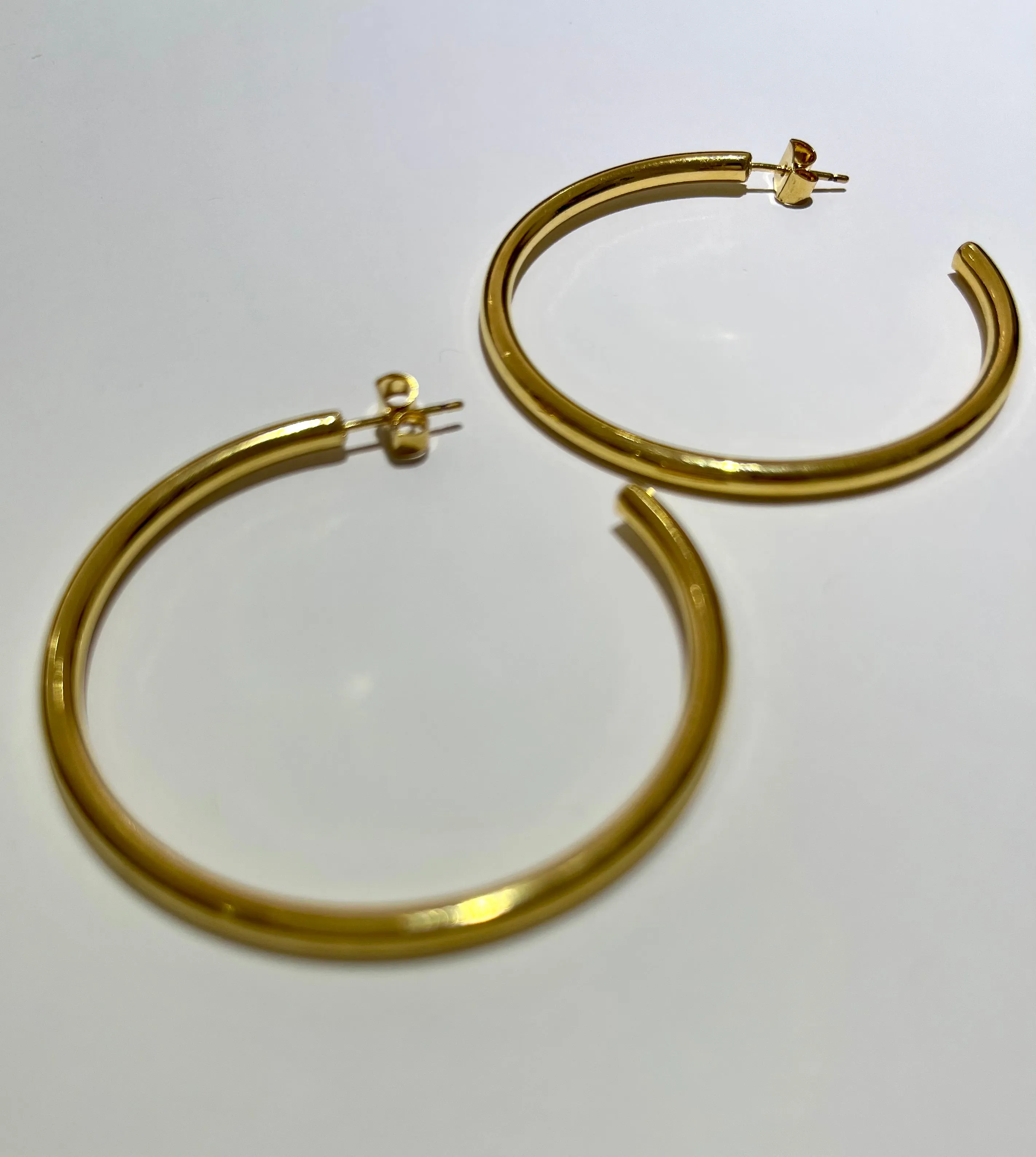 After Ego Gold Hoop Earrings